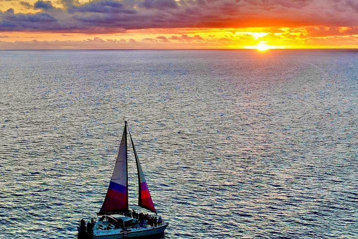 a small boat in a body of water